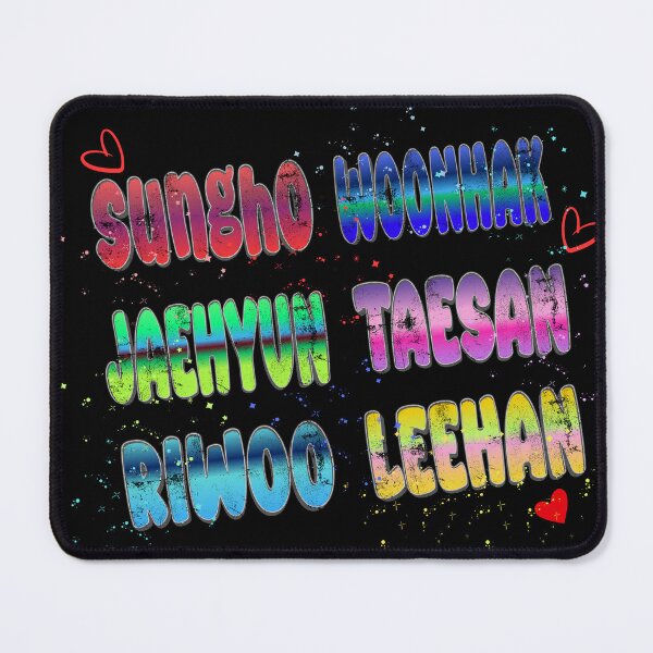 Item preview, BOYNEXTDOOR Member Names Colorful Fanart Design designed and sold by arorar.