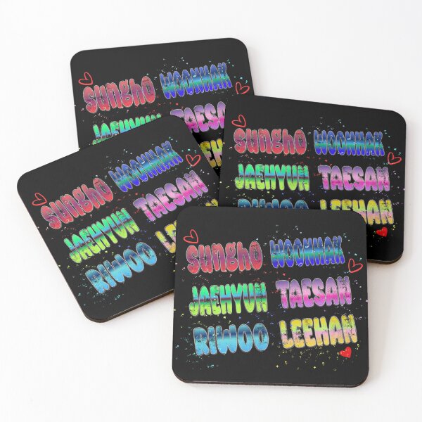 Item preview, BOYNEXTDOOR Member Names Colorful Fanart Design designed and sold by arorar.