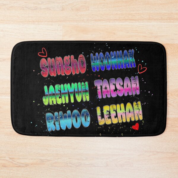 Item preview, BOYNEXTDOOR Member Names Colorful Fanart Design designed and sold by arorar.