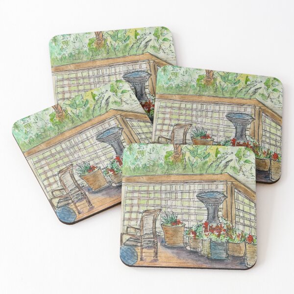Item preview, Cozy Deck with Plants.  designed and sold by Jasbindar Singh.