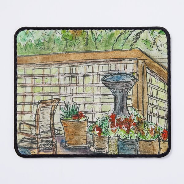 Item preview, Cozy Deck with Plants. designed and sold by Jasbindar Singh.