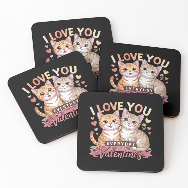 Item preview, Love Cat Cute Valentine Couple  designed and sold by freshwear design.