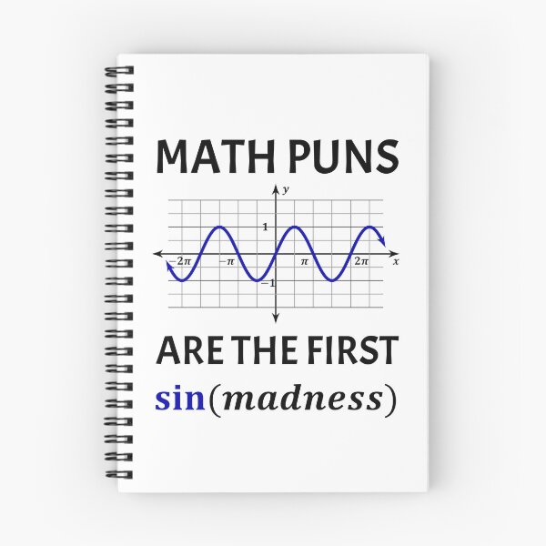 Item preview, Funny Nerdy Math Puns Are the First Sin(Madness) Math Teacher Black Text designed and sold by MathWare MathClips.