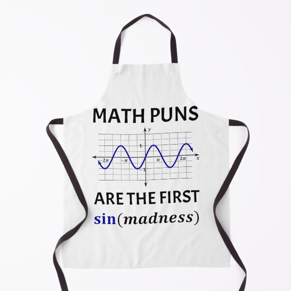 Item preview, Funny Nerdy Math Puns Are the First Sin(Madness) Math Teacher Black Text designed and sold by MathWare MathClips.