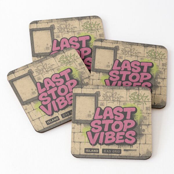 Item preview, Last Stop Vibes Graffiti Subway Wall Urban Streetwear Art designed and sold by POD DYNASTY | Original Print On Demand T-Shirt Graphics.