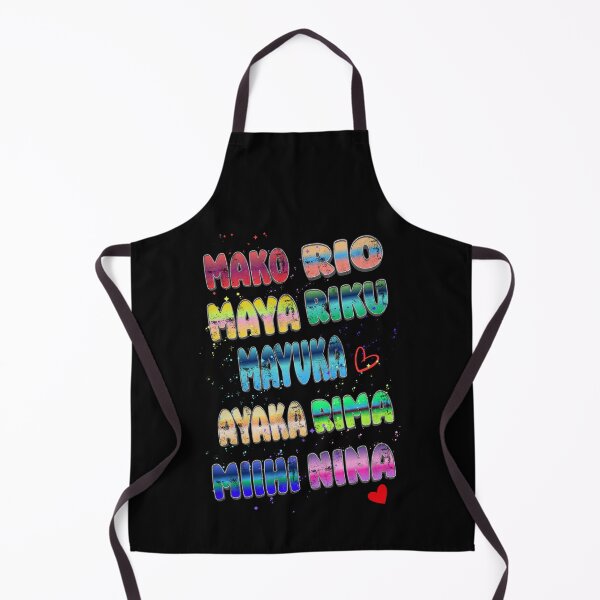 Item preview, NiziU Member Names Colorful K-pop Typography Design designed and sold by arorar.