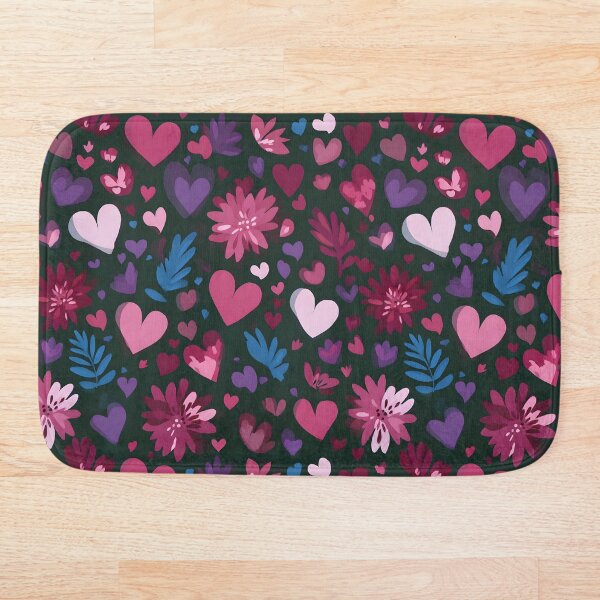 Item preview, Cute Heart and Flower Pattern – Valentine Seamless Design designed and sold by Lewis-mart.
