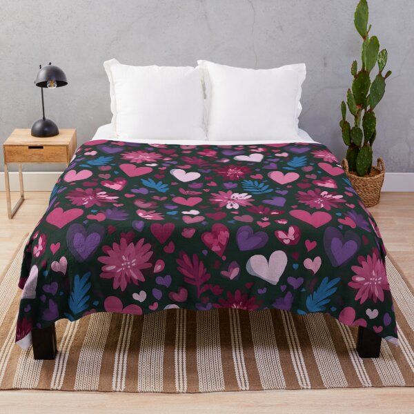 Item preview, Cute Heart and Flower Pattern – Valentine Seamless Design designed and sold by Lewis-mart.