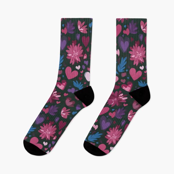 Item preview, Cute Heart and Flower Pattern – Valentine Seamless Design designed and sold by Lewis-mart.