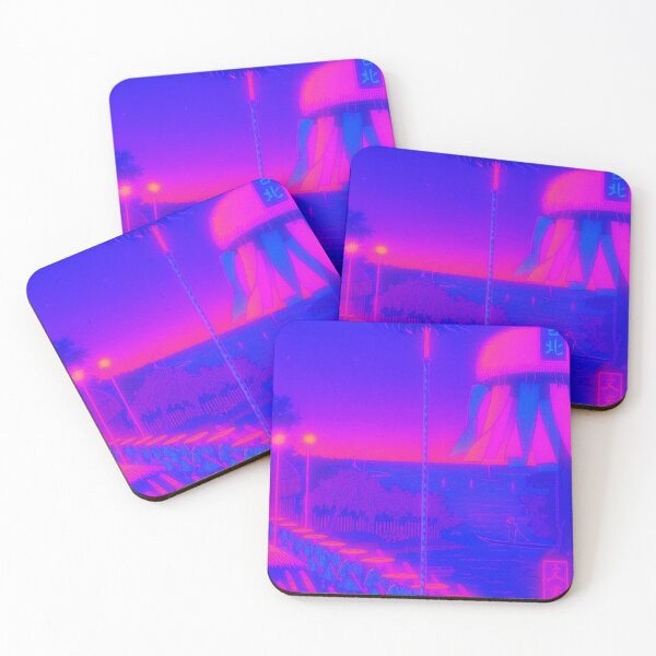 Item preview, Neon Procession at Shibaura: Samurai Journey by the River designed and sold by Neo-Ukiyo-Wave.