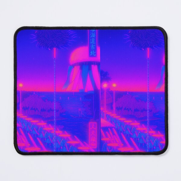 Item preview, Neon Procession at Shibaura: Samurai Journey by the River designed and sold by Neo-Ukiyo-Wave.