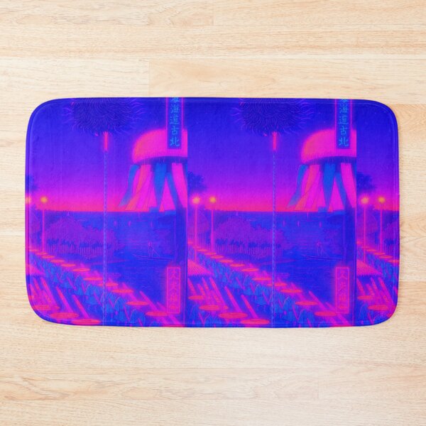 Item preview, Neon Procession at Shibaura: Samurai Journey by the River designed and sold by Neo-Ukiyo-Wave.