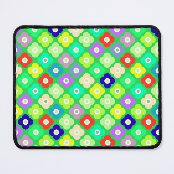 Item preview, Multicolored rustic floral pattern on green  designed and sold by fuzzyfox.