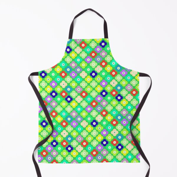 Item preview, Multicolored rustic floral pattern on green designed and sold by fuzzyfox.