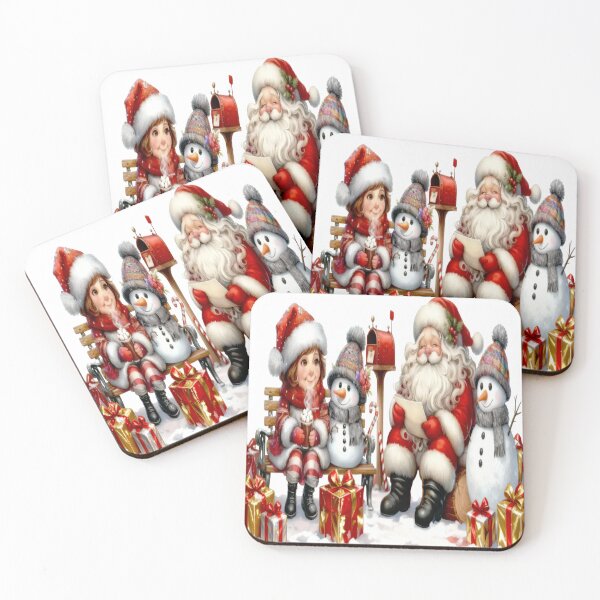 Item preview, “Santa Reading Gift List Mug – Mrs. Claus Christmas Coffee Cup Design” designed and sold by DigiArt8Design.