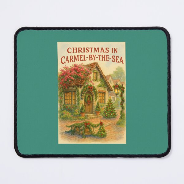 Item preview, Christmas in Carmel-by-the-Sea — A Coastal Holiday Stroll designed and sold by Novel Works Studio.