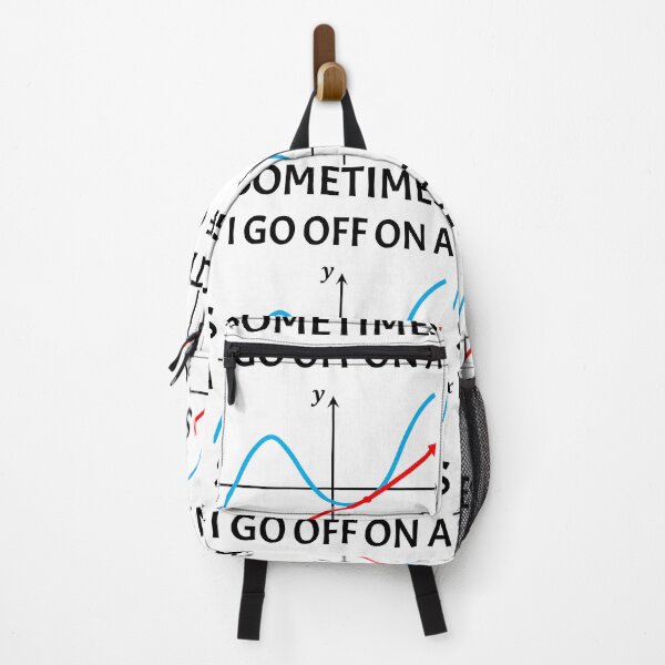 Item preview, Funny Nerdy Sometimes I Go Off On a Tangent Calciulus Math Teacher Black Text designed and sold by MathWare MathClips.