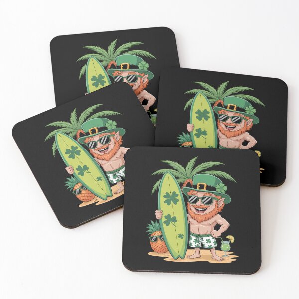 Item preview, Leprechaun Hawaiian Surfing St Patricks Day Hawaii designed and sold by DentistLegal.