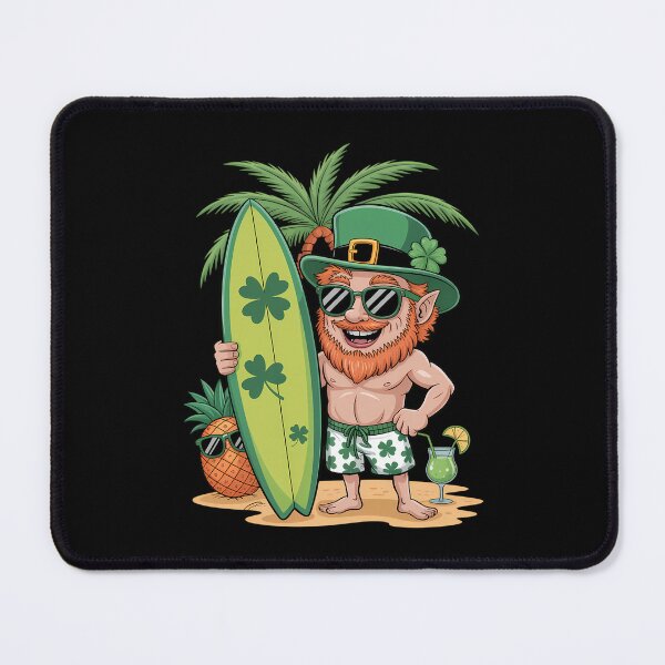 Item preview, Leprechaun Hawaiian Surfing St Patricks Day Hawaii designed and sold by DentistLegal.