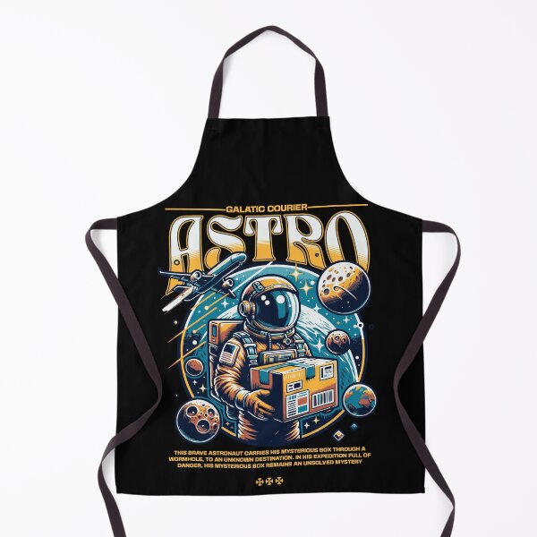 Item preview, Astro Galactic Courier - Retro Space Delivery Service Design designed and sold by SNKZAPPAREL.