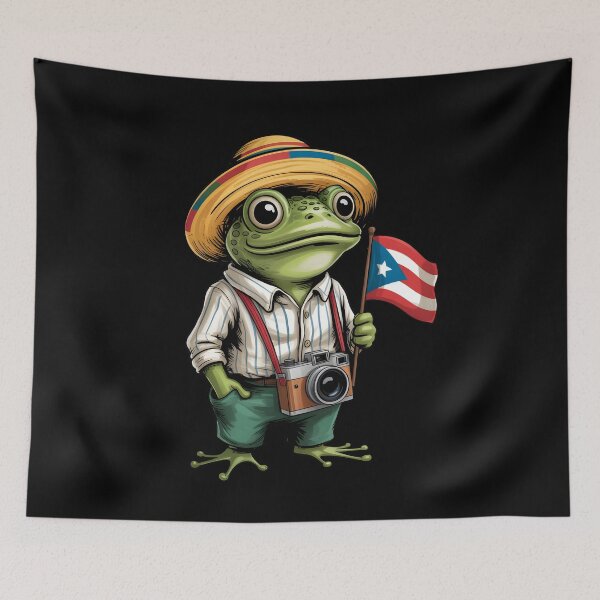 Item preview, Coqui Frog Puerto Rico Flag Taino Boricua designed and sold by KarimSoCute.