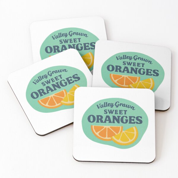 Item preview, Sweet Oranges – Retro Citrus Fruit Label Sticker designed and sold by FilipaAndrez.