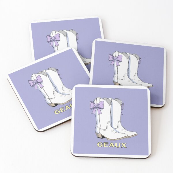 Item preview, Geaux White Cowboy Boots with Bow designed and sold by Screaming-Lemon.