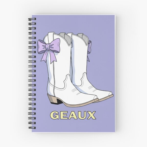 Artikelvorschau, Geaux weiße Cowboy-Stiefel mit Schleife entworfen und verkauft von Screaming-Lemon.