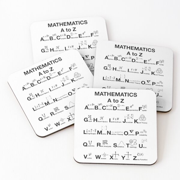 Item preview, Funny Nerdy Mathematics A to Z Math Teacher Black Text designed and sold by MathWare MathClips.