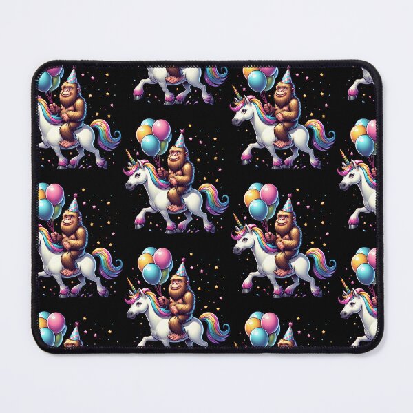 Item preview, Bigfoot Sasquatch Riding unicorn. Bigfoot Birthday designed and sold by ahmed2751989.