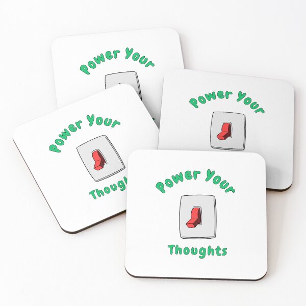 Item preview, Power Your Thoughts, Light Switch, Funny, Puns, Quotes  designed and sold by AASparksDesigns.
