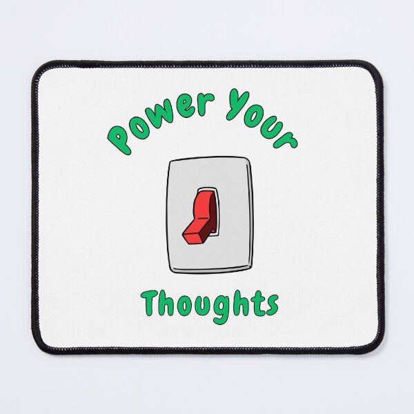 Item preview, Power Your Thoughts, Light Switch, Funny, Puns, Quotes  designed and sold by AASparksDesigns.