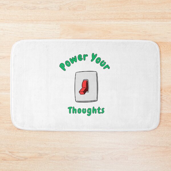 Item preview, Power Your Thoughts, Light Switch, Funny, Puns, Quotes  designed and sold by AASparksDesigns.
