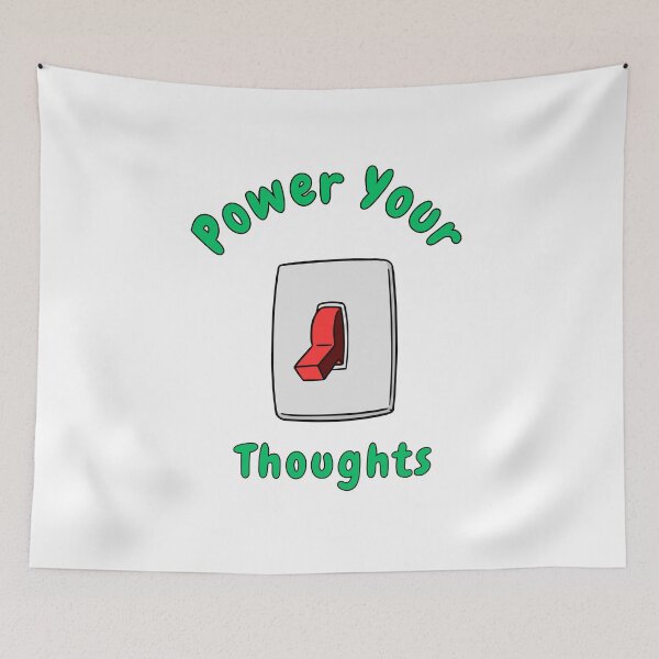 Item preview, Power Your Thoughts, Light Switch, Funny, Puns, Quotes  designed and sold by AASparksDesigns.