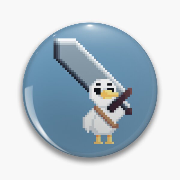 Item preview, Pixel Art of a Master of Weapons Duck designed and sold by PixelYonah.