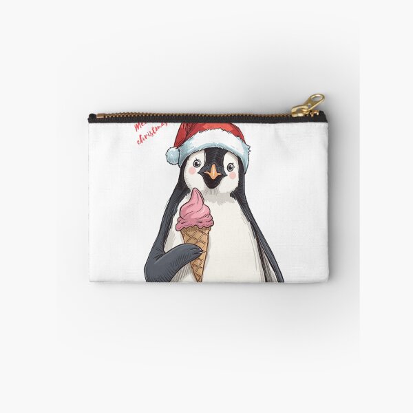 Item preview, Christmas Penguin Eating Ice Cream designed and sold by MoonFishMM.