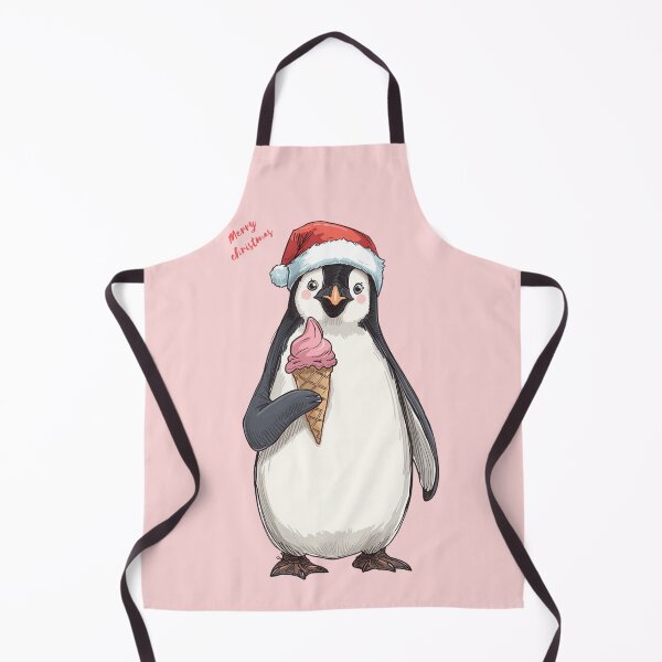 Item preview, Christmas Penguin Eating Ice Cream designed and sold by MoonFishMM.