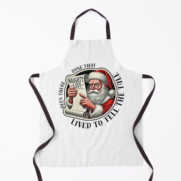 Item preview, Santa's Naughty List Funny Retro Christmas Holiday Design – Been There Done That Lived to Tell the Tale designed and sold by caFUNated.