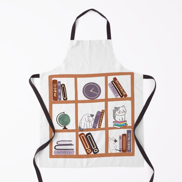 Item preview, Bookish Cat Aesthetic - Cat On A Bookshelf designed and sold by Wiss2Arts.