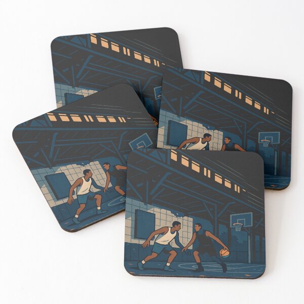 Item preview, Midnight Streetball Under the Tracks – Urban Hoops Art designed and sold by POD DYNASTY | Original Print On Demand T-Shirt Graphics.
