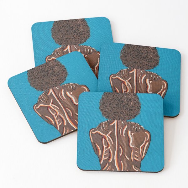 Item preview, "Backbone/Rooted" - Afro - Black Woman - Vibrant designed and sold by Winter Widow.