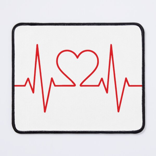 Item preview, Heartbeat Love Line – Minimalist Heartbeat ECG Heart Line Art Design designed and sold by RelatableMess.