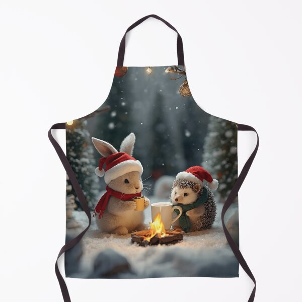 Item preview, Bunny & Hedgehog’s Christmas Campfire designed and sold by WildlifeWhimsy.