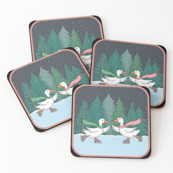 Item preview, Ice Skating Geese designed and sold by theartfulaspie.