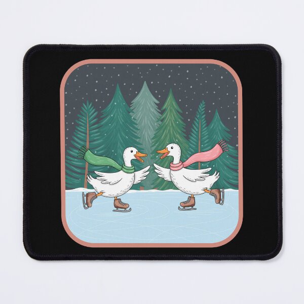 Item preview, Ice Skating Geese designed and sold by theartfulaspie.