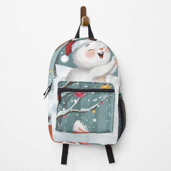 Item preview, Bunny & Fox’s Christmas Snowball Fight designed and sold by WildlifeWhimsy.
