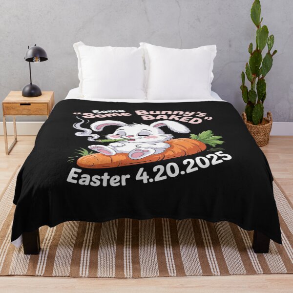Item preview, Some Bunny's Baked Easter 420 Weed Smoking Rabbit Cannabis designed and sold by TAYLOROUSDALE.