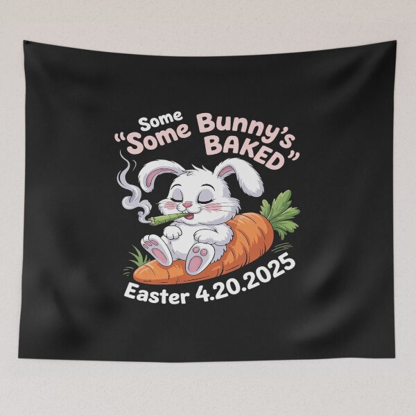 Item preview, Some Bunny's Baked Easter 420 Weed Smoking Rabbit Cannabis designed and sold by TAYLOROUSDALE.