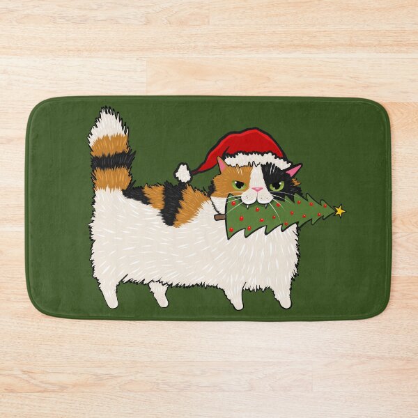 Item preview, In My Festive Era Calico Cat designed and sold by KilkennyCat Art.