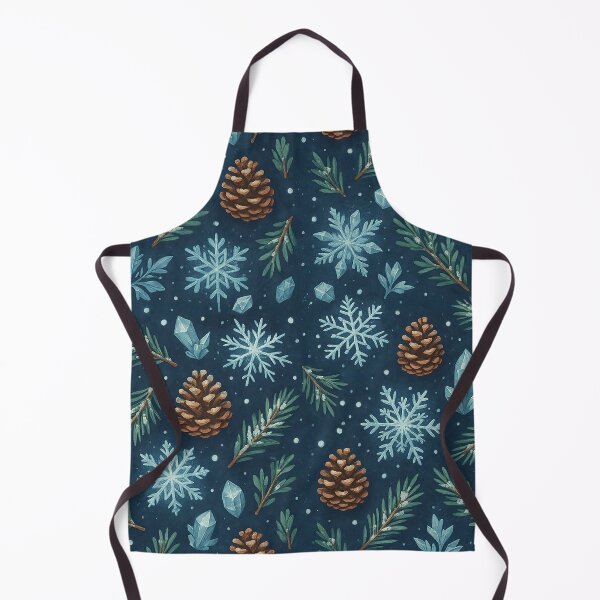 Item preview, Winter Pinecones & Snowflakes – Frosty Forest Seamless Pattern designed and sold by AlcheArtsStudio.